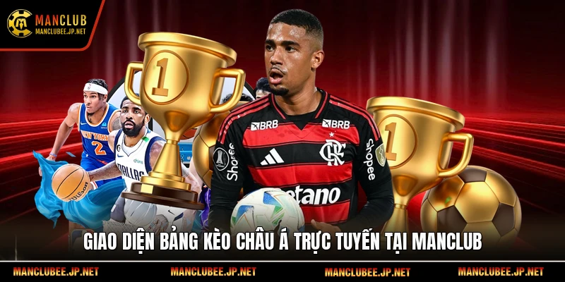 Giao diện bảng kèo châu Á trực tuyến tại Manclub